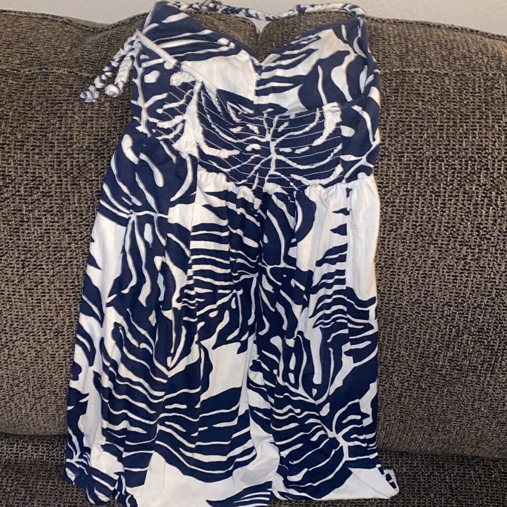 ✨Palm Leaf Halter Backless Dress✨ - Picture 4 of 5